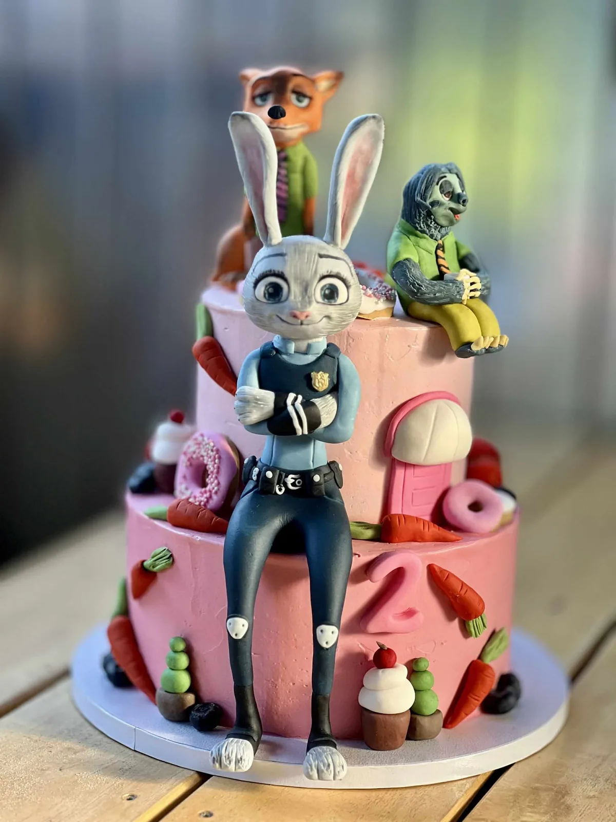 Dětský dort Zootropolis s figurkami